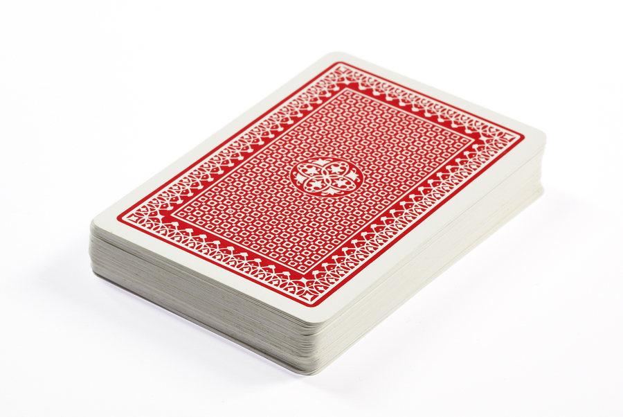 cartes de poker en carton